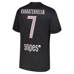 Fotbalové Dresy Paris Saint-Germain PSG Khvicha Kvaratskhelia #7 Fourth 2025/26