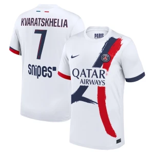 Fotbalové Dresy Paris Saint-Germain PSG Khvicha Kvaratskhelia #7 Venkovní 2025/26