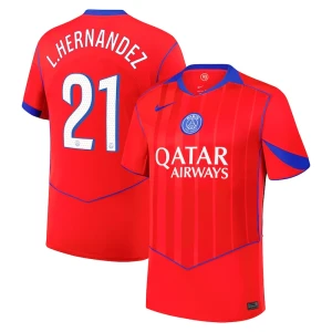 Fotbalové Dresy Paris Saint-Germain PSG L. Hernandez #21 Třetí Cup 2025/26