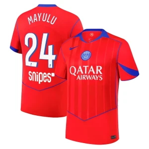 Fotbalové Dresy Paris Saint-Germain PSG Mayulu #24 Třetí 2025/26