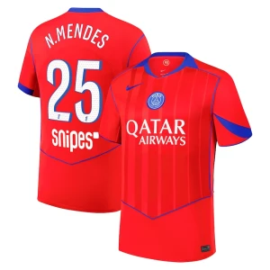 Fotbalové Dresy Paris Saint-Germain PSG N. Mendes #25 Třetí 2025/26