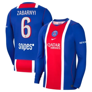 Fotbalové Dresy Paris Saint-Germain PSG Zabarnyi #6 Domácí 2026-27 Dlouhý Rukáv