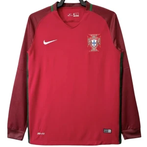 Fotbalové Dresy Portugalsko 2016 Retro Domácí Dlouhý Rukáv