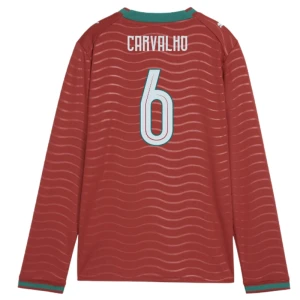 Fotbalové Dresy Portugalsko Carvalho #6 MS 2026 Domácí Dlouhý Rukáv