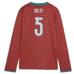Fotbalové Dresy Portugalsko Dalot #5 MS 2026 Domácí Dlouhý Rukáv