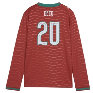 Fotbalové Dresy Portugalsko Deco #20 MS 2026 Domácí Dlouhý Rukáv