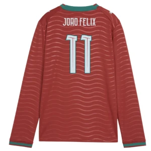 Fotbalové Dresy Portugalsko Joao Felix #11 MS 2026 Domácí Dlouhý Rukáv