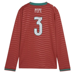 Fotbalové Dresy Portugalsko Pepe #3 MS 2026 Domácí Dlouhý Rukáv