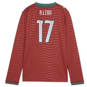 Fotbalové Dresy Portugalsko R. Leao #17 MS 2026 Domácí Dlouhý Rukáv