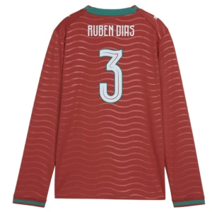 Fotbalové Dresy Portugalsko Ruben #3 MS 2026 Domácí Dlouhý Rukáv