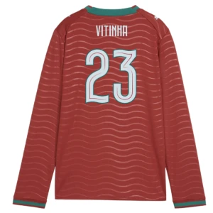 Fotbalové Dresy Portugalsko Vitinha #23 MS 2026 Domácí Dlouhý Rukáv