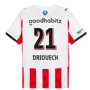 Fotbalové Dresy PSV Eindhoven Driouech #21 Domácí 2025/26