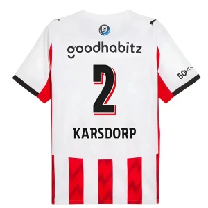 Fotbalové Dresy PSV Eindhoven Karsdorp #2 Domácí 2025/26