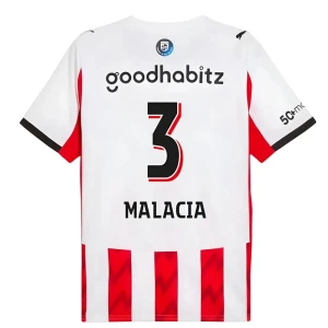 Fotbalové Dresy PSV Eindhoven Malacia #3 Domácí 2025/26