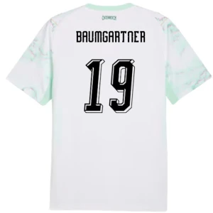 Fotbalové Dresy Rakousko Baumgartner #19 MS 2026 Venkovní
