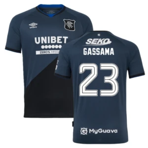 Fotbalové Dresy Rangers FC Gassama #23 Třetí 2025/26