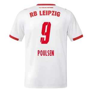 Fotbalové Dresy RB Leipzig Poulsen #9 Domácí 2025/26