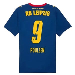 Fotbalové Dresy RB Leipzig Poulsen #9 Venkovní 2025/26