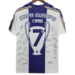Fotbalové Dresy Real Madrid 1997-98 Champions League Final Retro Domácí