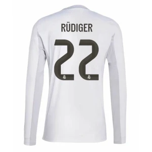Fotbalové Dresy Real Madrid Antonio Rudiger #22 Domácí 2025/26 Dlouhý Rukáv