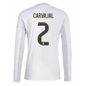 Fotbalové Dresy Real Madrid Carvajal #2 Domácí 2025/26 Dlouhý Rukáv