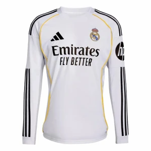 Fotbalové Dresy Real Madrid Domácí 2025/26 Dlouhý Rukáv