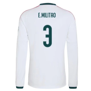 Fotbalové Dresy Real Madrid E. Militao #3 Domácí 2026-27 Dlouhý Rukáv