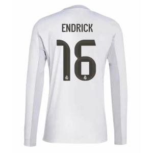 Fotbalové Dresy Real Madrid Endrick #16 Domácí 2025/26 Dlouhý Rukáv