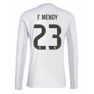 Fotbalové Dresy Real Madrid F. Mendy #23 Domácí 2025/26 Dlouhý Rukáv
