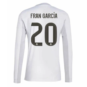 Fotbalové Dresy Real Madrid Fran Garcia #20 Domácí 2025/26 Dlouhý Rukáv
