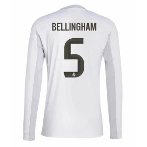 Fotbalové Dresy Real Madrid Jude Bellingham #5 Domácí 2025/26 Dlouhý Rukáv
