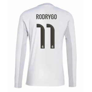 Fotbalové Dresy Real Madrid Rodrygo #11 Domácí 2025/26 Dlouhý Rukáv