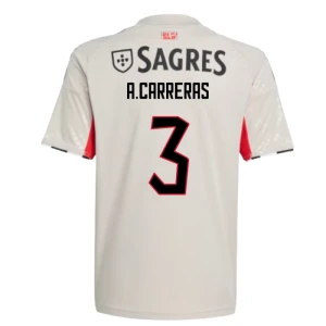 Fotbalové Dresy SL Benfica A. Carreras #3 Venkovní 2025/26