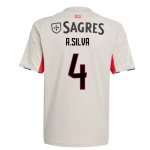 Fotbalové Dresy SL Benfica A. Silva #4 Venkovní 2025/26