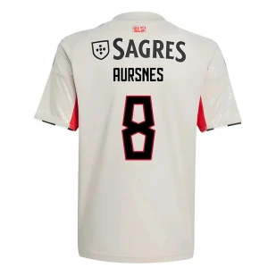 Fotbalové Dresy SL Benfica Aursnes #8 Venkovní 2025/26
