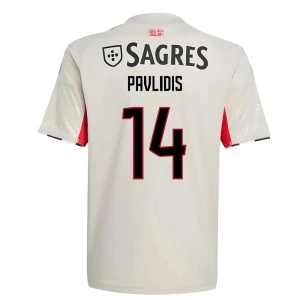 Fotbalové Dresy SL Benfica Pavlidis #14 Venkovní 2025/26