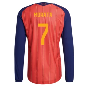 Fotbalové Dresy Španělsko Alvaro Morata #7 MS 2026 Domácí Dlouhý Rukáv