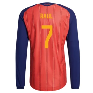 Fotbalové Dresy Španělsko Raul #7 MS 2026 Domácí Dlouhý Rukáv