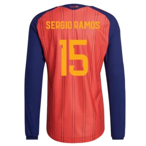 Fotbalové Dresy Španělsko Sergio Ramos #15 MS 2026 Domácí Dlouhý Rukáv