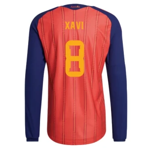 Fotbalové Dresy Španělsko Xavi #8 MS 2026 Domácí Dlouhý Rukáv