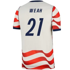 Fotbalové Dresy Spojené Státy Americké Weah #21 MS 2026 Domácí