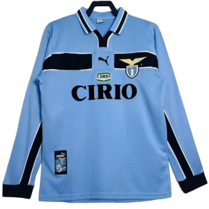 Fotbalové Dresy SS Lazio 1998-99 Retro Domácí Dlouhý Rukáv