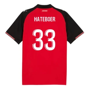 Fotbalové Dresy Stade Rennais FC Hateboer #33 Domácí 2025/26