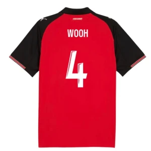 Fotbalové Dresy Stade Rennais FC Wooh #4 Domácí 2025/26