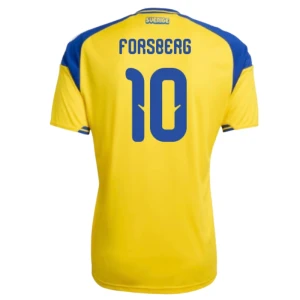 Fotbalové Dresy Švédsko Forsberg #10 MS 2026 Domácí