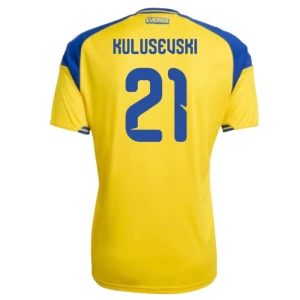 Fotbalové Dresy Švédsko Kulusevski #21 MS 2026 Domácí