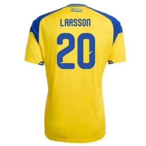 Fotbalové Dresy Švédsko Larsson #20 MS 2026 Domácí