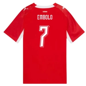 Fotbalové Dresy Švýcarsko Embolo #7 MS 2026 Domácí