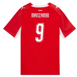 Fotbalové Dresy Švýcarsko Manzambi #9 MS 2026 Domácí