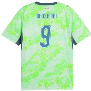 Fotbalové Dresy Švýcarsko Manzambi #9 MS 2026 Venkovní